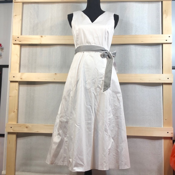 Preowned Calvin Klein Belted Dress Size: 4 - Picture 2 of 5